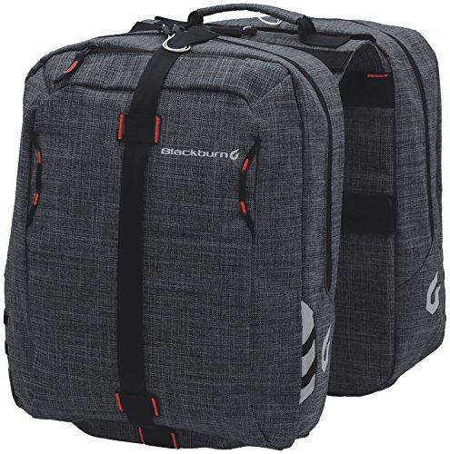 Blackburn Pannier Central Rear 26 Liter Schwarz Einfarbig Fahrrad Rackmontage 2x 13 Liter