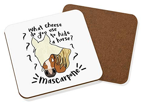 Gift Base Mascarpone Pferd Spass Untersetzer Getränke-unterlage