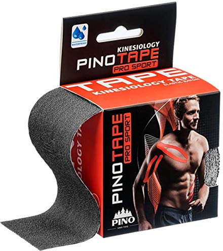 Pinotape Pro Sport © - kineziologická páska 5 cm x 5 m - obzvláště šetrná k pokožce (Dark Grey)