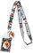 Marvel Deadpool Schlüsselband mit Einhorn Rainbow Charme und abnehmbarer ID Halter