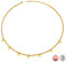 Kim Johanson Edelstahl Damen Halskette *Aloha* in Silber, Gold & Roségold mit 5 runden Plättchen | Coins | Boho Schmuck | Kette verstellbar inkl. Schmuckbeutel (Gold)