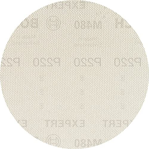 Bosch 5x EXPERT M480 Schleifnetz (für Farbe auf Holz, Hartholz, Ø 125 mm, Körnung 220, Professional Zubehör Exzenterschleifer, Schwingschleifer)