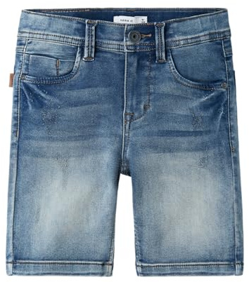 NAME IT Jungen Nkmtheo Xsl Dnm L 5495-th Noos Shorts, Medium Blue Denim, 116 EU
