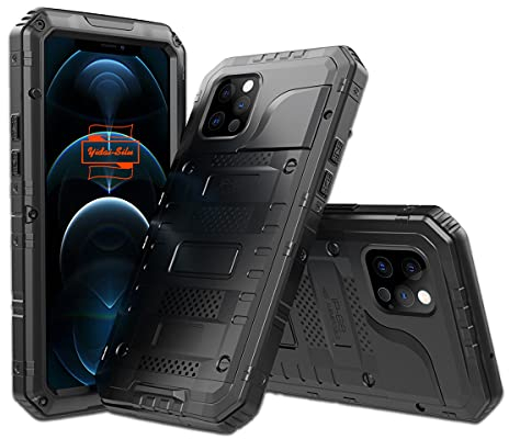 Yidai-Silu iPhone 12 Mini Outdoor Hülle 【3 Meter Tauchen Wasserdicht, 5 Meter Stoßfest, IP-68 Staubdicht】 Sport Case Display Schutz Cover Handy Tasche für iPhone 12 Mini 5,4 - Schwarz