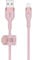 Belkin BoostCharge Pro Flex Braided USB Type A to Lightning Cable (2M/6.6FT), MFi Certified Charging Cable for iPhone 14/14 Plus, 13, 12, Pro, Max, Mini, SE, iPad and More - Pink