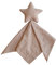 mushie Schnuffeltuch Stern-Design | Schmusetücher, Ideal zum Schlafen und Spielen | Sicherheitsdecke für Jungen und Mädchen (Natural)