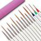 15 Pièces Pinceaux Peinture Détail Fins Ensemble de Pinceau Artiste | Pointe Très Fin | pour Miniature Acrylique Modèle Huile Aquarelle Ongel Artistique Nail Art