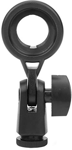 Mikrofonhalterung Tragbarer, Tragbarer Halter, Anti-Vibrations-Halterung, Adapterbuchse, Einfache Installation, Abnehmbar, für Aufnahmestudio, Schwarz