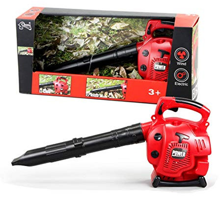 MISETA Kids Outdoor Toys Leaf Blower Toy Electric Battery Powered Gardening Lawn Gift Toy 16.93x4.33x7.09in
