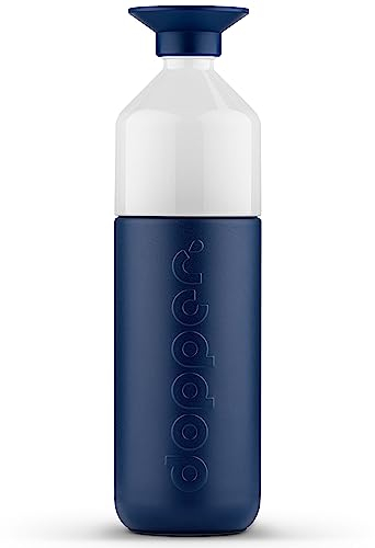 Dopper Insulated Breaker Blue Thermosflasche 1L - Doppelwandig, auslaufsicher, hält 24h kalt/9h heiß - Edelstahl Trinkflasche - Thermobecher - Kaffeebecher - Wasser, Tee