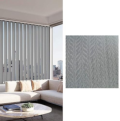 Pxzybd Vertikaljalousien Innen,Vertikale Jalousien Für Terrassentüren Wohnzimmerfenster,Raumverdunkelnde Vorhänge,Lamellenstoff Vertikale Jalousien,Wärmeisolierung/Uv-Schutz,W×H-50x90cm/20x35in