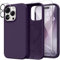 GONEZ for iPhone 15 Pro Case Compatible with Magsafe, [Screen Protector + Camera Lens Protector], Soft Silicone Shockproof Anti-Scratch Full Body Protective Phone Case 6.1 2023, Deep Purple