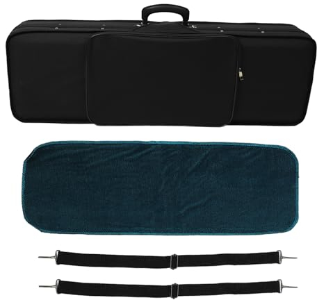 4/4 Custodia per Violino a Grandezza Naturale Custodia Rigida Professionale per Violino Oblungo Borsa da Trasporto Portatile Super Leggera Slip On Cover con Cinturini per Zaino