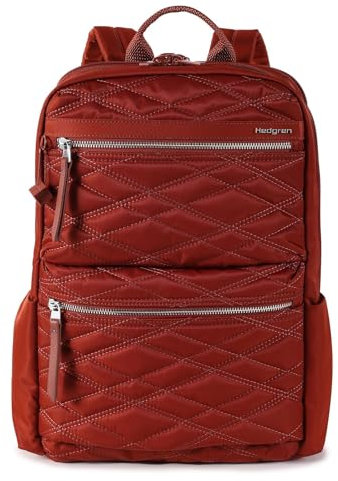 Hedgren Ava Rucksack Unisex - Erwachsene, New Quilt Brandy Brown, 15,6, Casual