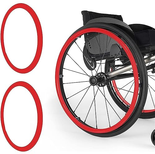 ROLTIN Rollstuhl-Schubradabdeckung, 1 Paar Silikon-Rollstuhl-Schubradabdeckungen, Hinterradgriffabdeckung, Rollstuhlzubehör,002,24in