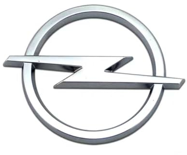 TEMKIN Auto Emblem für Opel Corsa 2006-2014,3D Metall Chrom Logo Emblem Badge Aufkleber original Ersatzteil Verschleißteile Kühlergrill Emblem Car Styling,D
