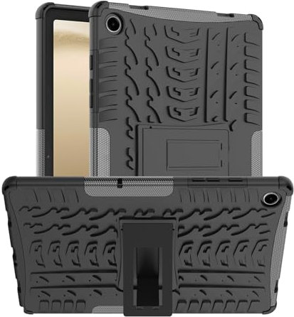 EasyShow Custodia Rugged Armor per Samsung Galaxy Tab A9+ Cover Posteriore Antiurto con Funzione Supporto e protezione rigida Case per Samsung Galaxy Tab A9+-Nero