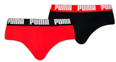 Puma Men Everyday Slips (2er Pack), weiß/schwarz, L