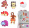 Mmgoqqt 3D Silikon Tiere Kühlschrankmagnete, 6 Stück Kühlschrankmagnete Kinder, Enthält Fuchs, Schaf, Nilpferd, Tiger, Bär, Eule, für Kühlschrank, Tafel, Heimdekoration, Whiteboard Vorschulunterricht