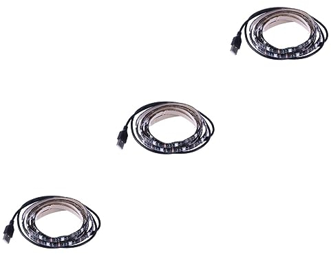 jojofuny 3 Stück 5050 Led-leuchten Für Schlafzimmer Tv-led-hintergrundbeleuchtung Led-lichtleiste Led-leiste Led-streifenlichter Flexible Lichterketten Lichtleisten Tafel Usb