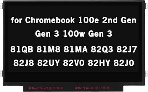 HOYRTDE 11.6 New Screen Replacement B116XTN02.3 for Lenovo 100e Chromebook 2nd Gen 3rd Gen 81QB 81M8 81MA 82Q3 82J7 82J8 82UY 82V0 HD 1366x768 30Pin LCD Display Screen Panel