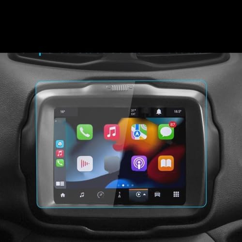 WuYyyyy Für Jeep Renegade 2023 Auto Schutzfolie,Zubehör Tempered Glas Kratzfest Navi Displayschutzfolie.,B/19-23 HD.