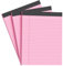 AILZFEI Pink Legal Pad Notizblöcke, 21,6 x 27,9 cm, breit liniert, klarer Druck, Schreibblöcke, 30 Blatt/Block, 9 kg farbiges Papier, perforierter Notizblock mit stabiler Rückseite (3 Blöcke)