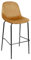 HOME DECO FACTORY, HD0066, Set mit 2 Barstühlen Giulia Yellow, Lounge Edition, Möbel, Sitz, Hocker und Barstuhl, 46 x 100,4 x 48,2 cm, Sitzhöhe 70 cm, Gelb Schwarz