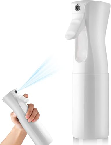 REYROD Bote Spray Pulverizador (BLANCO), Pulverizador de Agua Niebla Fina 200 ml, Pulverizador agua Peluquería, Pulverizador Continuo, Spray para el Pelo, para Mascota, para Plantas, para Limpieza