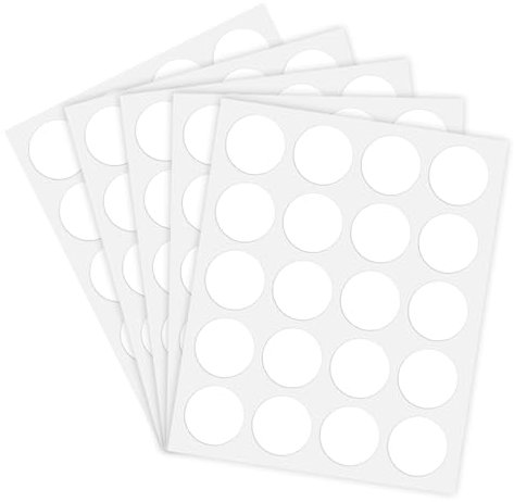 UILYNIU 100 Pieces Epoxy Stickers Round Clear Cabochon Stickers,Transparent Round Stickers, No Trace, Waterproof Dot Stickers for Festival Decoration,DIY Craft Jewellery Making Accessories (Clear)
