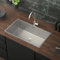 ML-Design Fregadero XXL de Cocina de un Seno 70x40 cm Plateado Lavabo Rectangular Sobre Encimera o Enrasado con Juego de Desagüe y Rebosadero Cubeta de Acero Inoxidable Anti-condensación
