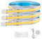 Ruiqas 3pcs 1M Ruban LED COB Détecteur Autocollante LED Bande Lumineuse Capteur de Corps Blanc Chaud avec Balayette pour Cour, Porche, Fêtes, Festivités
