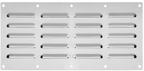 15 X 6.5 Inch Grill Vent, Ventilation for BBQ, Heat-Resistant Grill Panel, Stainless Steel Grill Parts, Grill Performance Improvement, Easy-Install Grill Vent for Outdoor Grills