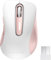 memzuoix Souris sans Fil 2.4GHz, Souris Optique Portable 1400 DPI avec Mini Récepteur USB, 5 Boutons et Fonctionnement sur Piles pour Ordinateur Portable, de Bureau, MacBook - Blanc Rose
