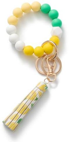 CHUQING Schlüsselanhänger Armband Perlen Schlüsselbund Schlüsselkette Frauen Schlüsselarmband