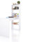 duehome | Escritorio Juvenil con Estanteria Reversible, Mesa de Ordenador, Modelo Cosmic, Acabado en Blanco Artik, Medidas: 120 cm (Largo) x 53 cm (Ancho) x 144 cm (Alto)