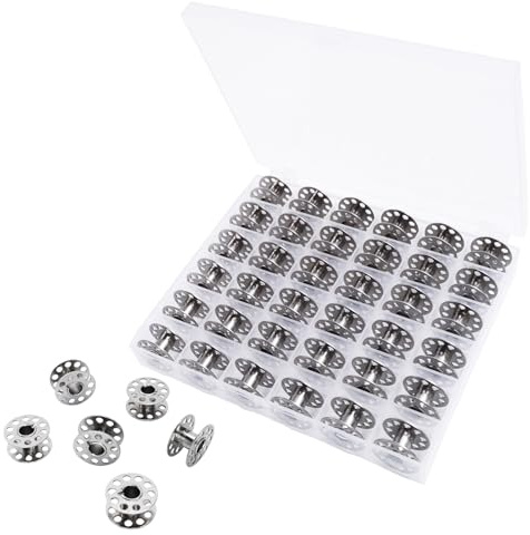 36 PCS Nähzubehör, Reel, Nähmaschinenspulen Transparent, Unterfadenspulen, Inklusive Aufbewahrungsbox, Geeignet für die Meisten Standard-Nähmaschinen, Ideal für Ihre Nähprojekte