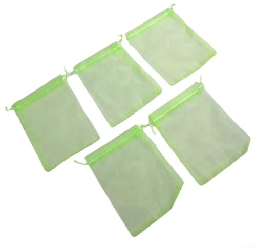 MeevrgR Pflanzenschutz-Netzbeutel mit Kordelzug gegen Vögel, Insekten, wiederverwendbar, atmungsaktiv, korrosionsbeständig, Organza-Material, Obst-Gemüse-Abdeckung für Tomaten, Auberginen, Trauben