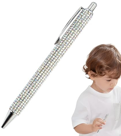 Generisch Strass-Kugelschreiber - Glitzer-Kugelschreiber | Bling-Stifte | Ausgefallene Glitzernde Kristallstifte | Kugelschreiber Mit Strasssteinen | Glitzernde Kugelschreiber | Diamant Tintenstifte