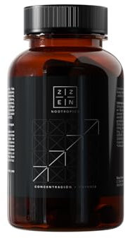 ZZEN LABS Nootrópico Natural – Nootropicos Memoria y Concentracion – Pastillas Concentracion Estudiar - Nootropicos Naturales – 30 Cápsulas Veganas (NOOTRÓPICO ZZEN FOCUS)