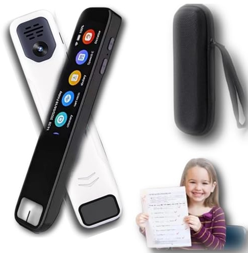 Scannix Stift,2025 Scannix Ki-Stiftscanner– Echtzeit Sprachübersetzer & Scanner mit Touchscreen,unterstützt 134 Sprachen, offline&online nutzbar, Echtzeit-Scan-Lesestift für Legasthenie (Weiß 1.0)