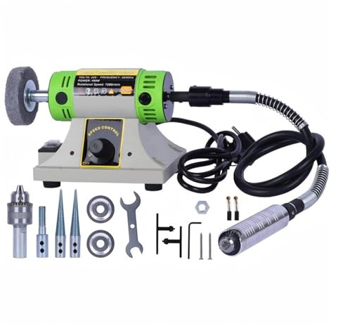 Tornio da banco multifunzione Tooltos 7200RPM, macchina for lucidatura e rettifica di gioielli