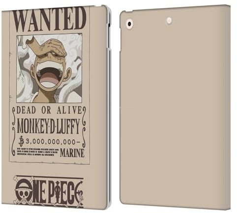 Head Case Designs Offizielle One Piece Luffy Gear 5 Poster Grafische Kunst Leder-Wallet-Hülle Kompatibel mit Apple iPad 10.2 2019/2020/2021