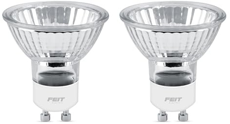 Feit Electric BPXN20MR16/GU10/2/RP Xenon 20-Watt Halogen MR16 Bulbs (2 Count Package), 3000K Warm White
