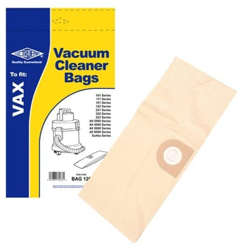 Electruepart BAG120 sellado final Vax aspiradora gamuza de polvo bolsa de papel, 5 unidades