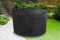 Bosmere Storm Black runde Schutzhülle für Gartentisch 4 Personen