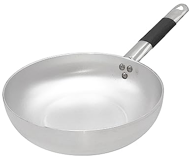 Pentole Agnelli ALMC111BPIC28 Linea Alluminio Induzione Padella Svasata Alta, Fondo a Induzione con 1 Manico Cool, 28 cm