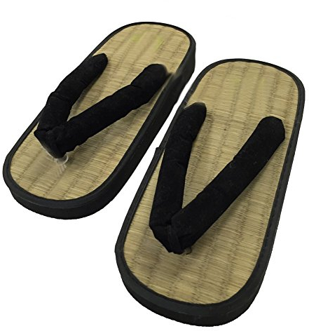 Yoryu Tongs japonaises Zoris en paille pour le karaté, l'aïkido, le judo et les arts martiaux, paille, Taglia 38 - cm 25.5