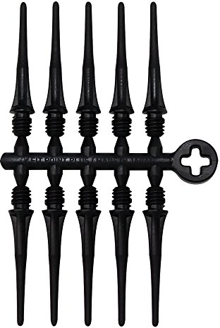 Cosmo Soft Tips, Pack of 50 Fit Point Plus Black Softips