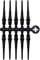 Cosmo Soft Tips, Pack of 50 Fit Point Plus Black Softips